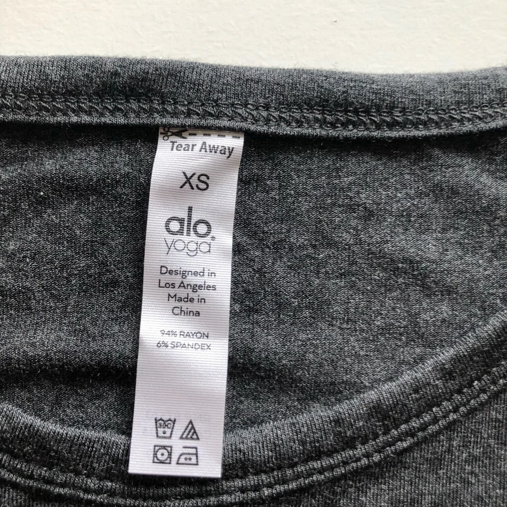 Alo Yoga in Anthracite Heather Top